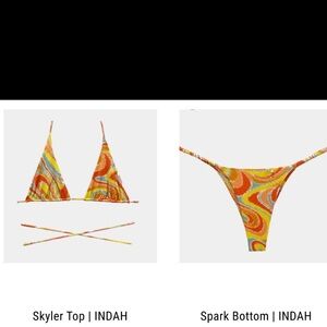 Indah Skyler Top and Spark Bottom Bikini Set